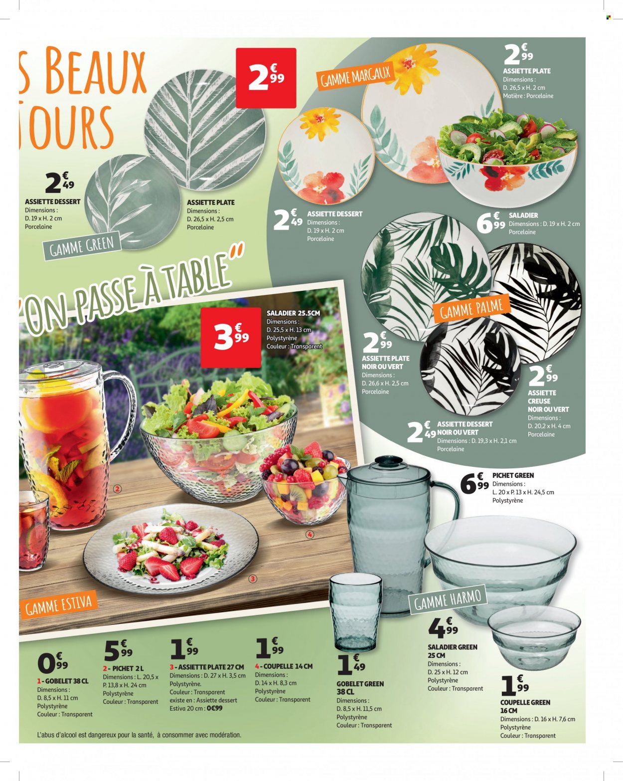 thumbnail - Catalogue Auchan - 29/06/2022 - 05/07/2022 - Produits soldés - assiette, saladier, coupelle. Page 3.