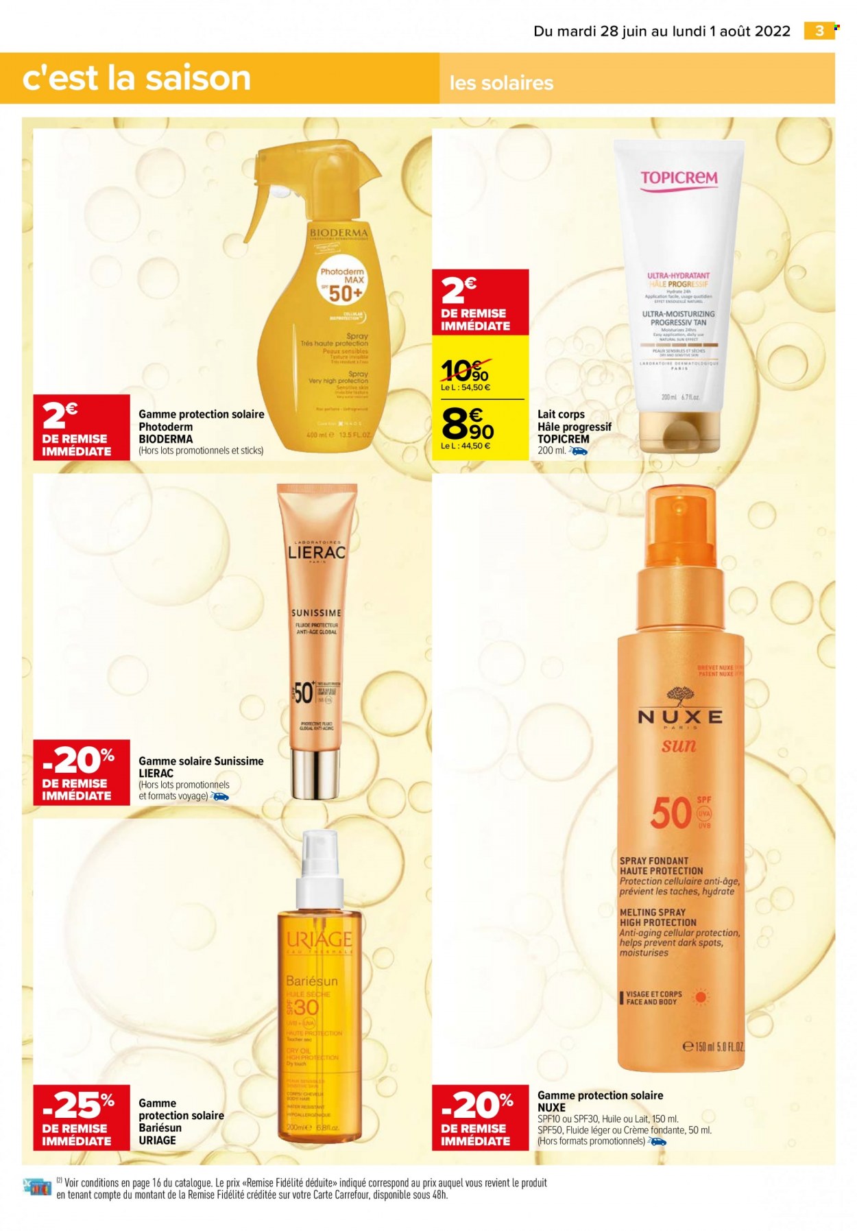 Catalogue Carrefour Hypermarchés - 28/06/2022 - 01/08/2022. Page 3