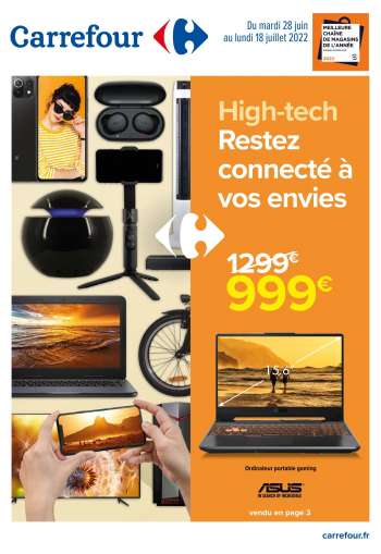Catalogue Carrefour Hypermarchés - 28/06/2022 - 18/07/2022.