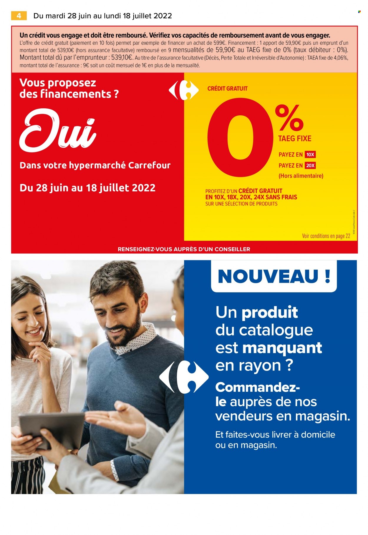 Catalogue Carrefour Hypermarchés - 28/06/2022 - 18/07/2022. Page 6