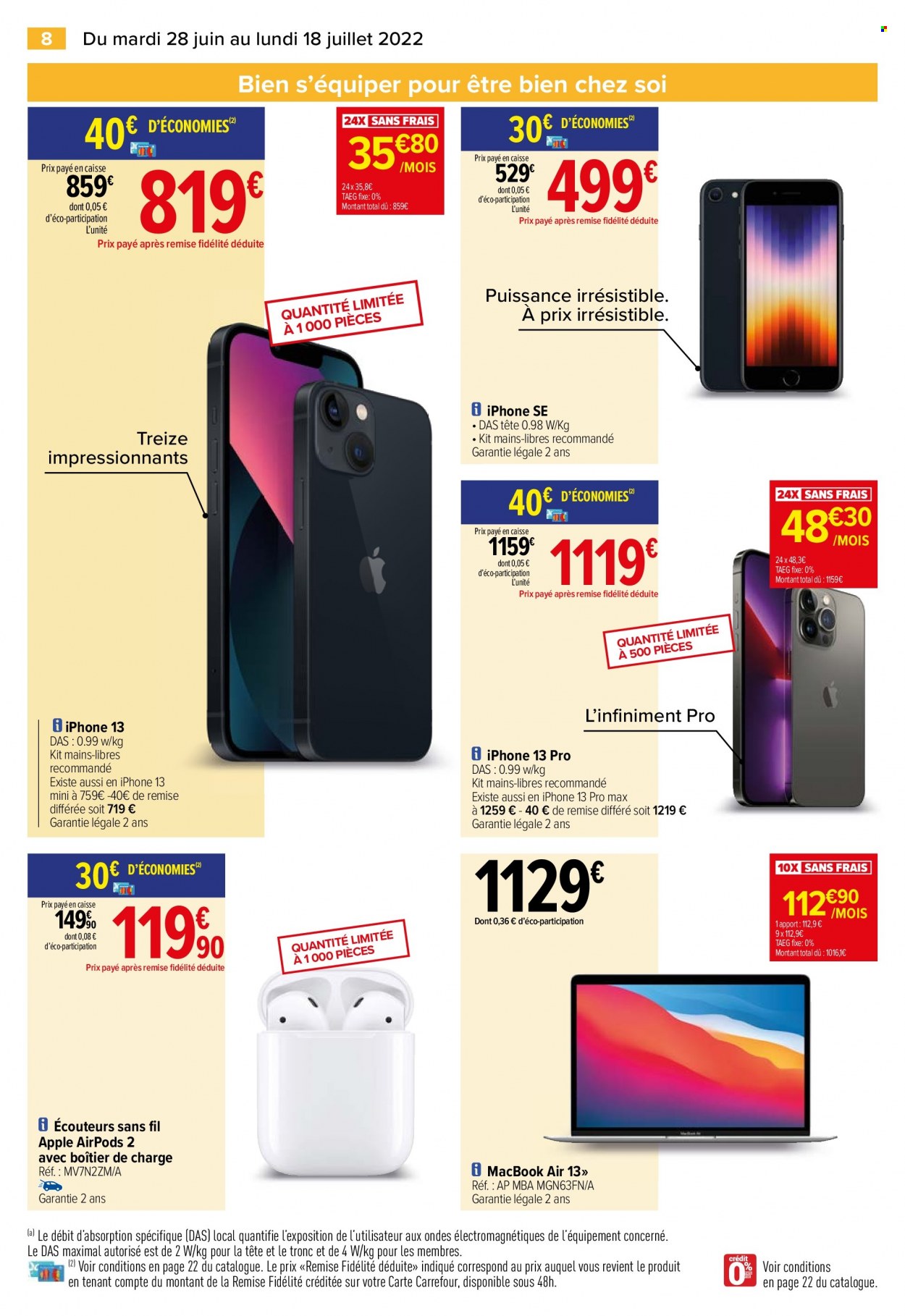 Catalogue Carrefour Hypermarchés - 28/06/2022 - 18/07/2022. Page 10