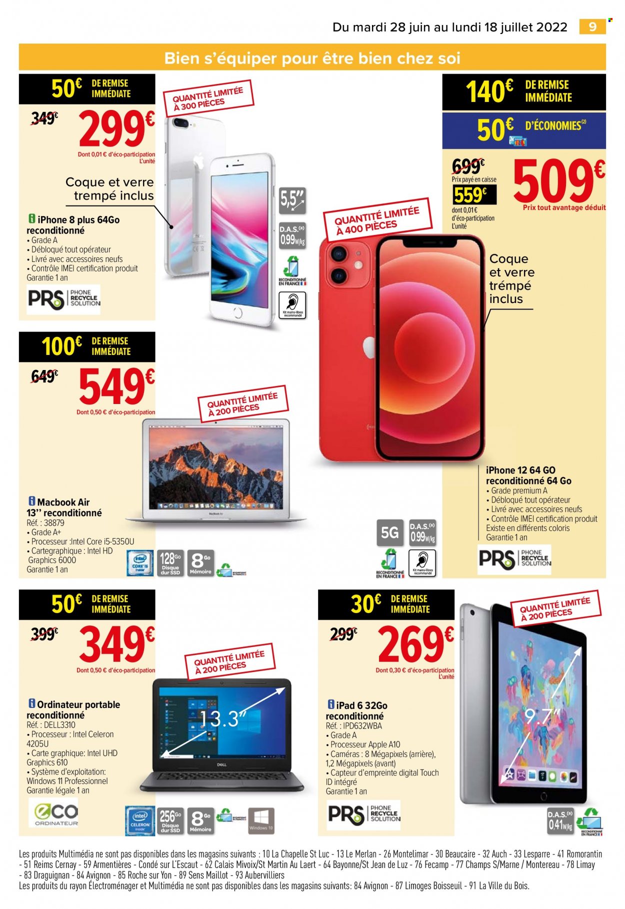 thumbnail - Catalogue Carrefour Hypermarchés - 28/06/2022 - 18/07/2022 - Produits soldés - Apple, iPhone, iPhone 12. Page 11.