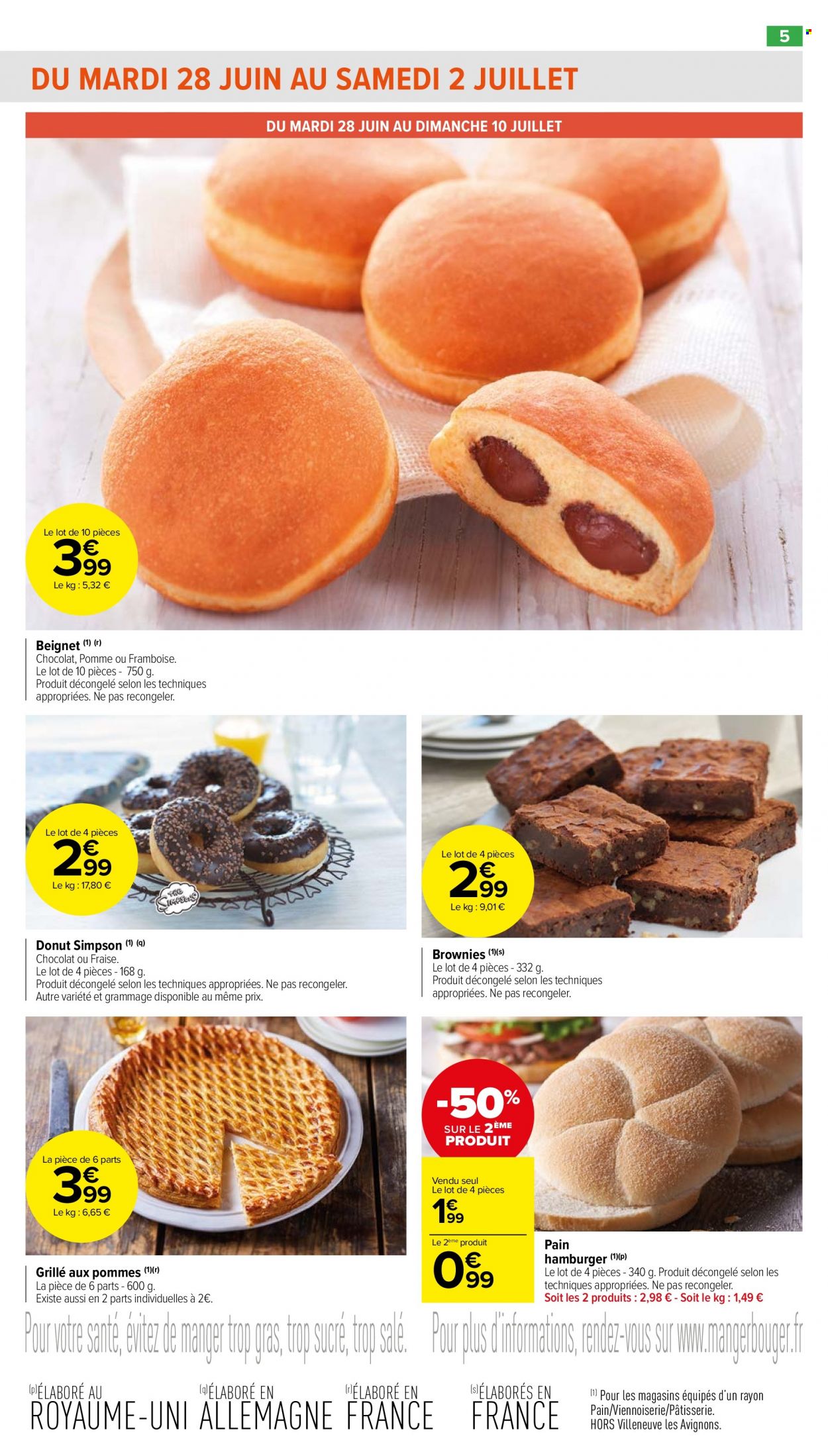 thumbnail - Catalogue Carrefour Market - 28/06/2022 - 10/07/2022 - Produits soldés - grille aux pommes, donut. Page 7.