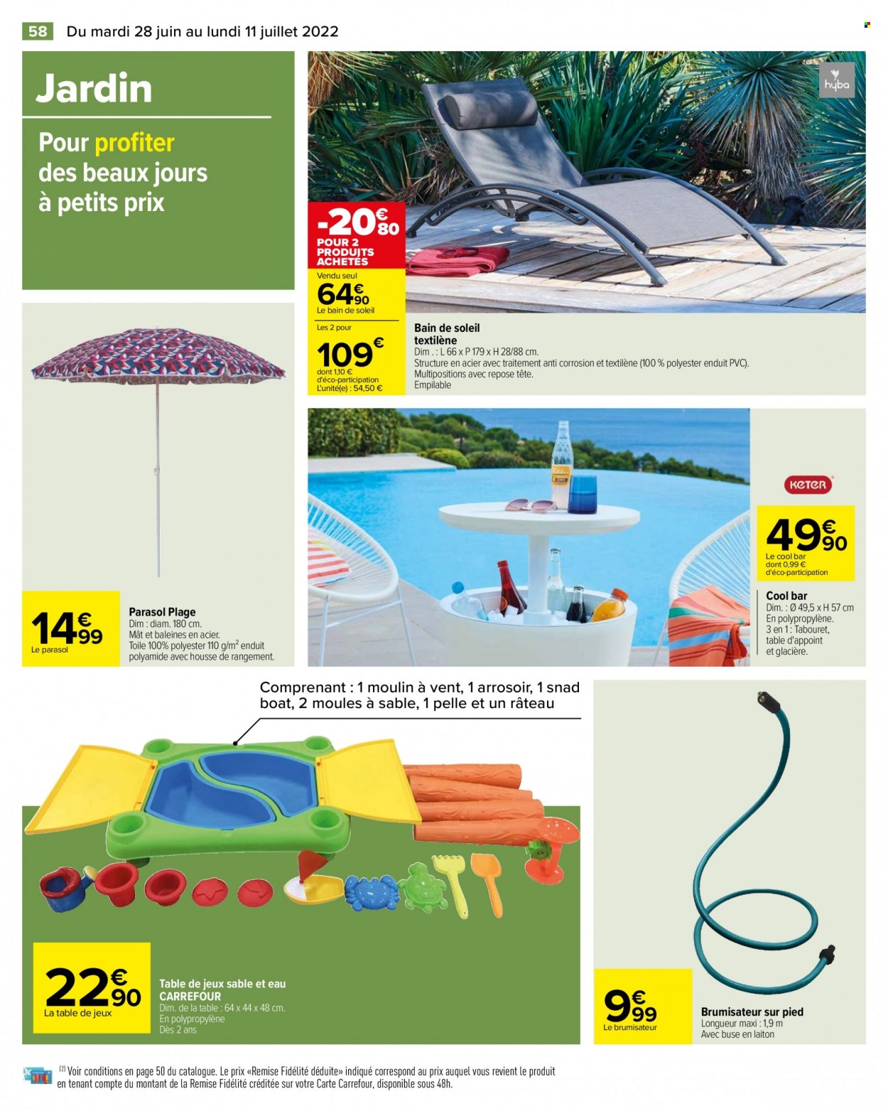 Catalogue Carrefour Hypermarchés - 28/06/2022 - 11/07/2022. Page 60