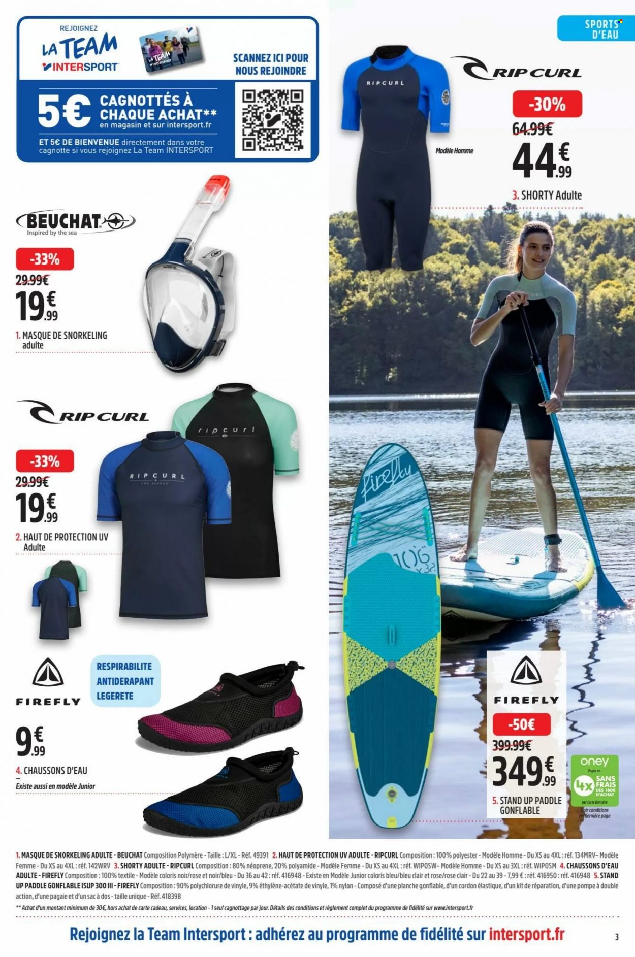 thumbnail - Catalogue INTERSPORT - 27/06/2022 - 10/07/2022 - Produits soldés - chausson, sac à dos, masque, masque de snorkeling. Page 3.