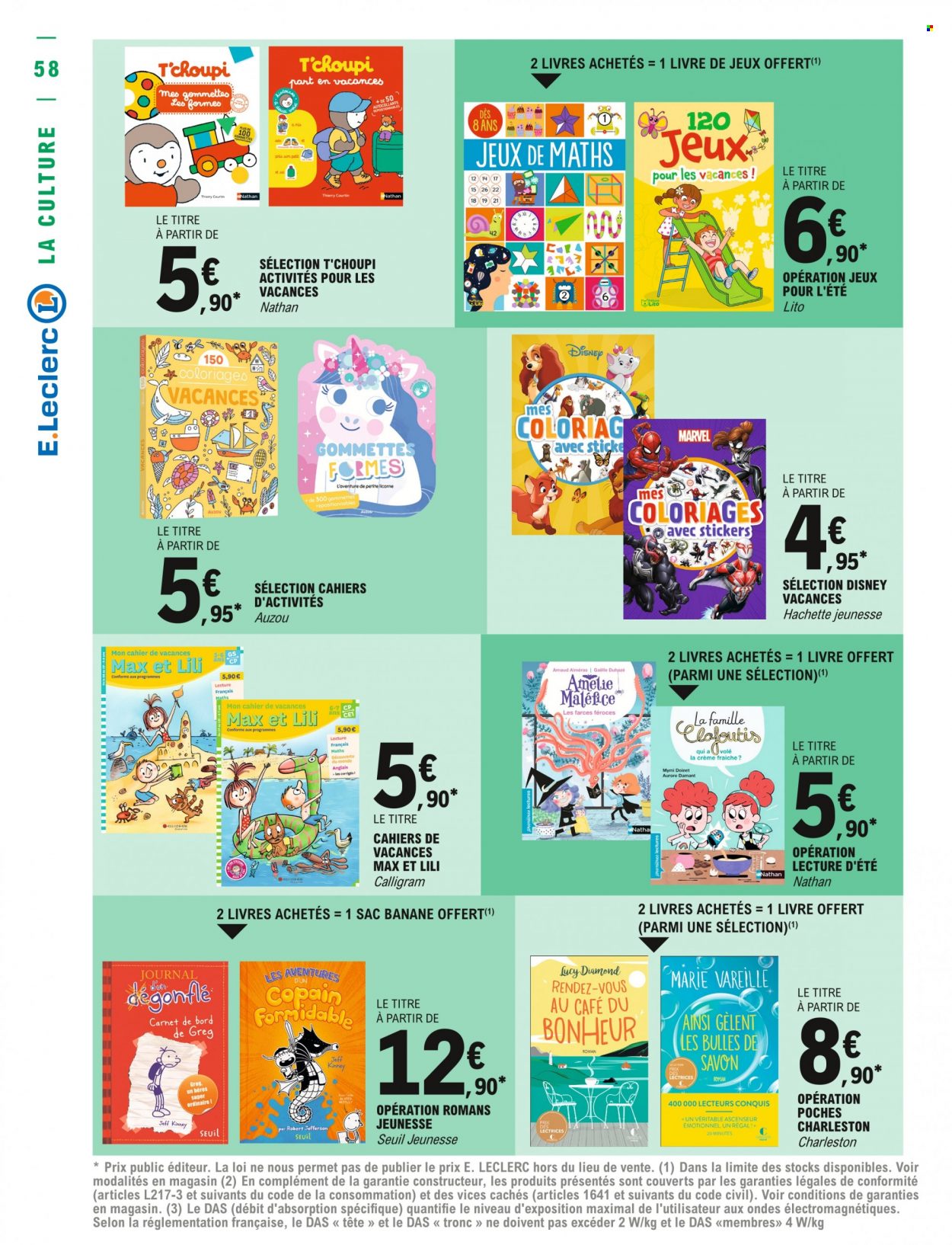 Catalogue E.Leclerc - 28/06/2022 - 09/07/2022. Page 58