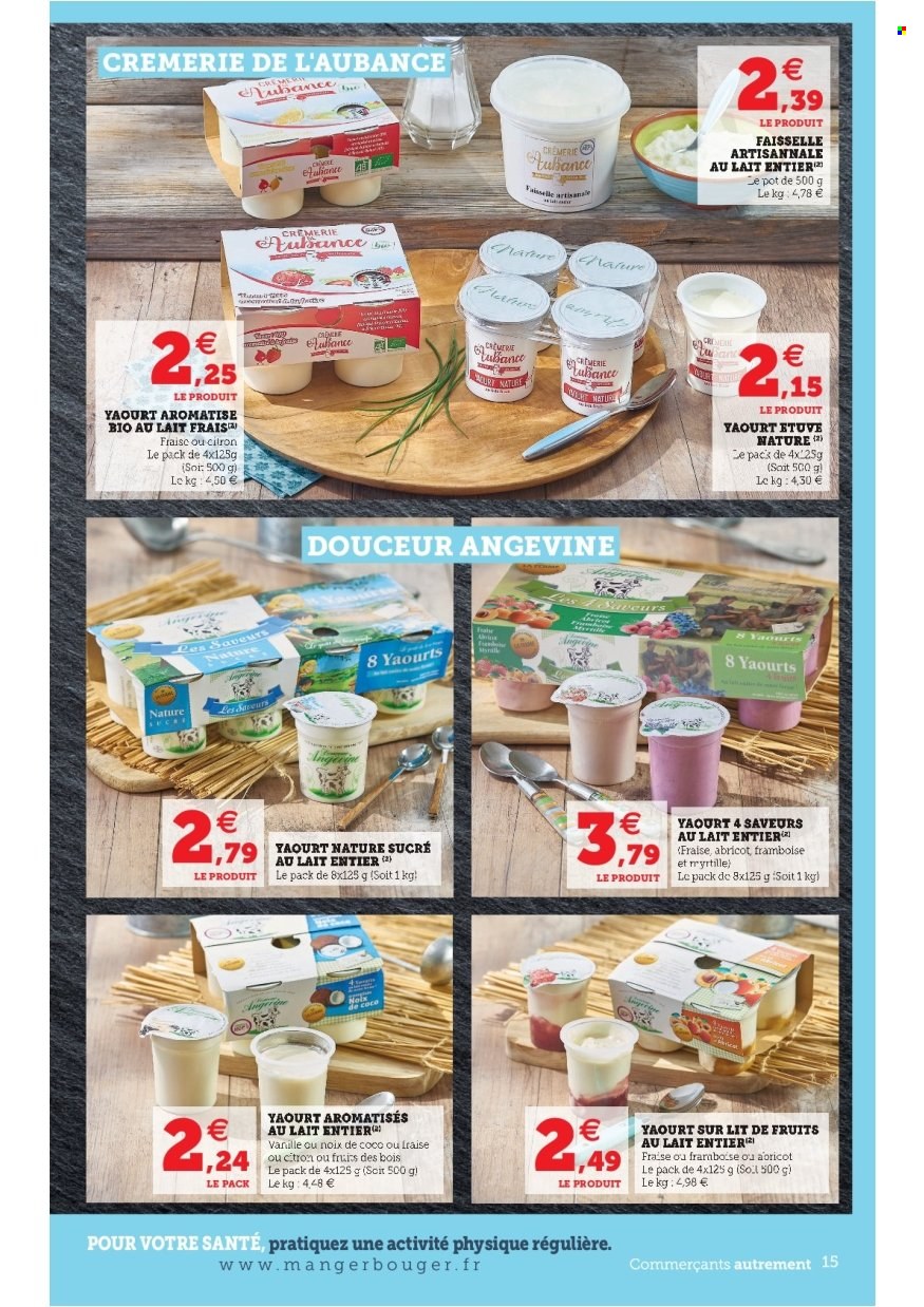 thumbnail - Catalogue Magasins U - 28/06/2022 - 09/07/2022 - Produits soldés - faisselle, yaourt. Page 15.