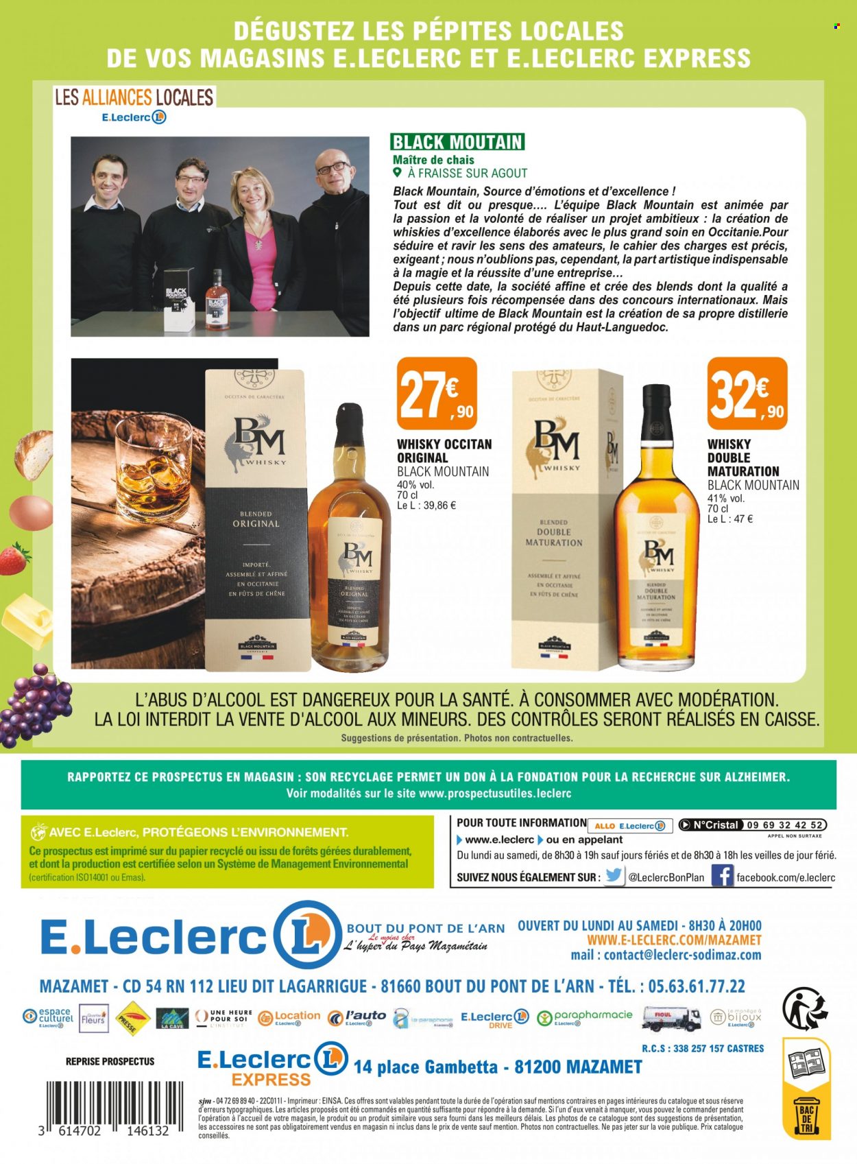 thumbnail - Catalogue E.Leclerc - 28/06/2022 - 09/07/2022 - Produits soldés - whisky, cahier, fleur. Page 16.