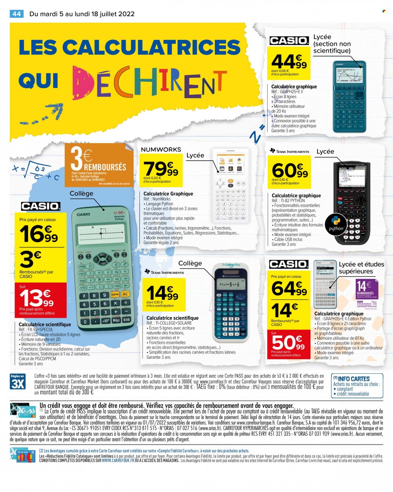 Catalogue Carrefour Hypermarchés - 05/07/2022 - 18/07/2022. Page 46