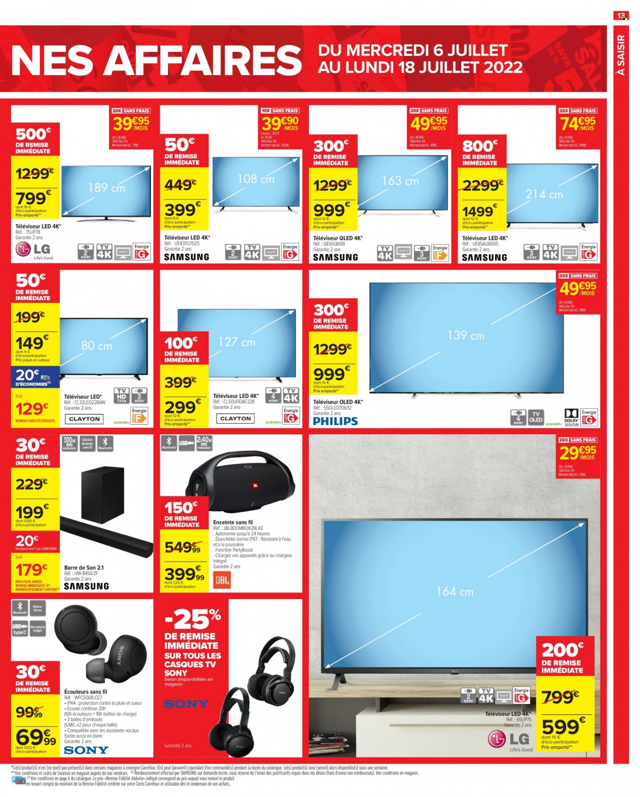 Catalogue Carrefour Hypermarchés - 06/07/2022 - 18/07/2022. Page 13