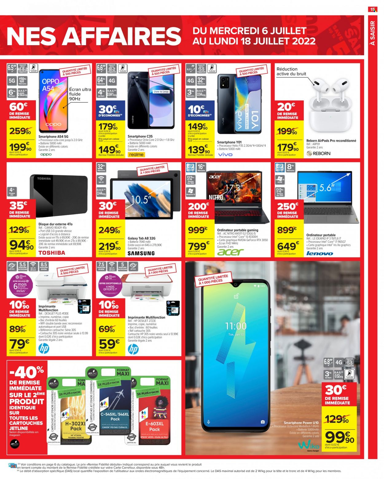Catalogue Carrefour Hypermarchés - 06/07/2022 - 18/07/2022. Page 15