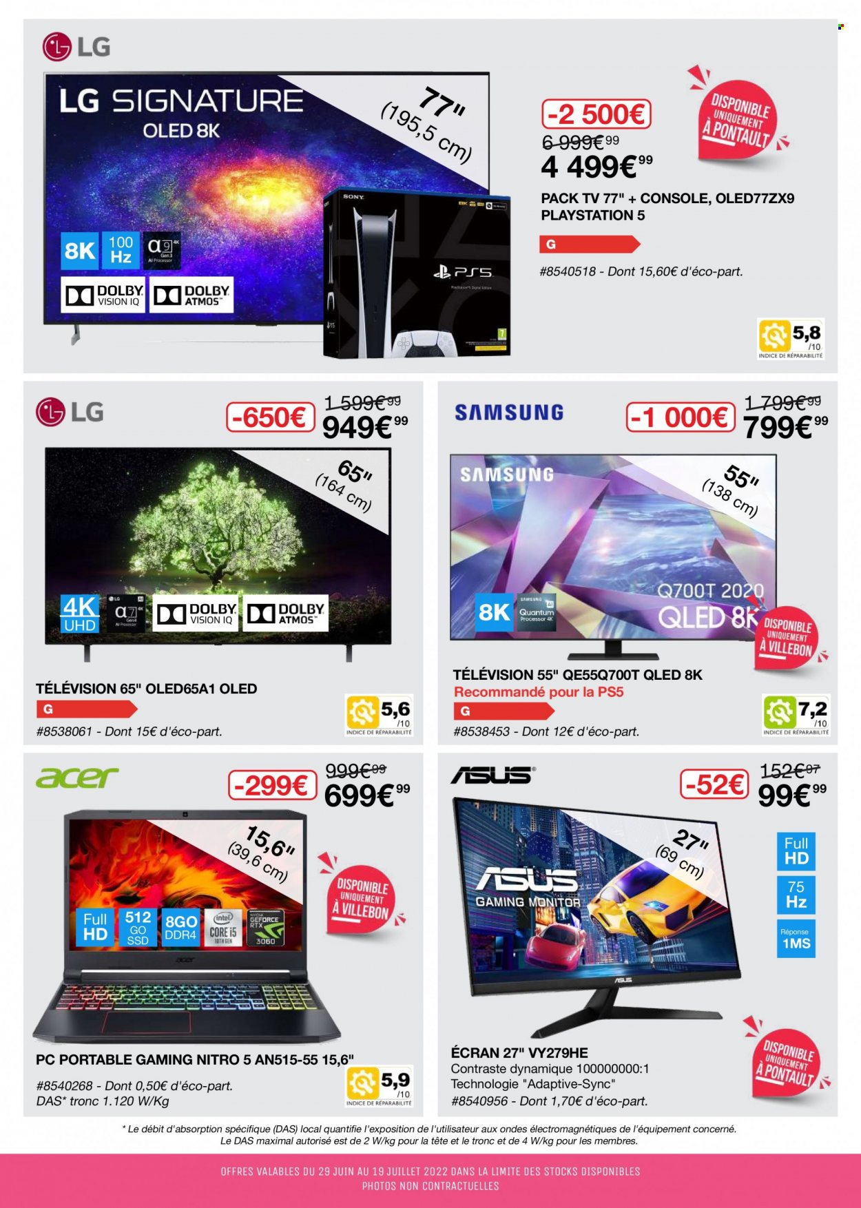 thumbnail - Catalogue Costco - 29/06/2022 - 19/07/2022 - Produits soldés - pc portable, console, Playstation, téléviseur. Page 4.