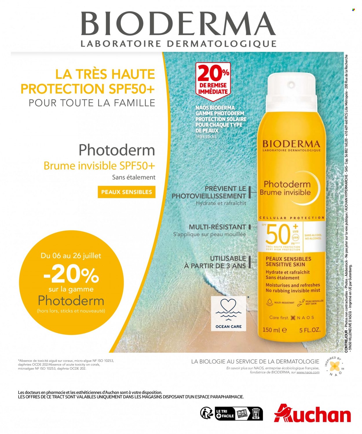 thumbnail - Catalogue Auchan - 06/07/2022 - 26/07/2022 - Produits soldés - Bioderma. Page 4.
