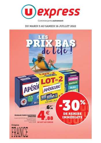 Catalogue U express - 05/07/2022 - 16/07/2022.