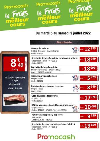 Catalogue Promocash - 06/07/2022 - 09/07/2022.