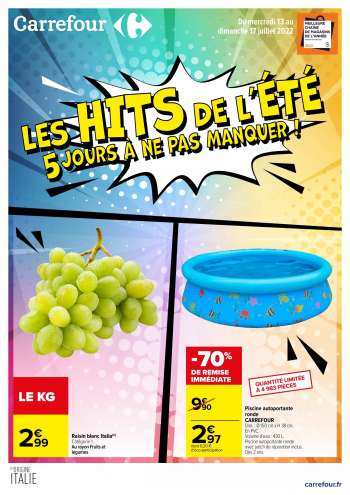 Catalogue Carrefour Hypermarchés - 13/07/2022 - 17/07/2022.