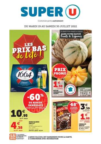 Catalogue SUPER U - 19/07/2022 - 30/07/2022.