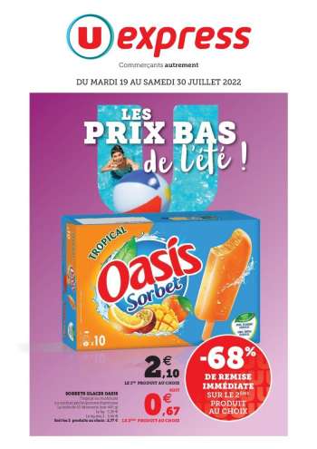 Catalogue U express - 19/07/2022 - 30/07/2022.