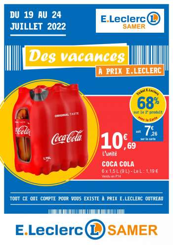 Catalogue E.Leclerc - 19/07/2022 - 24/07/2022.