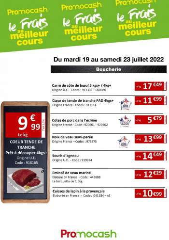 Catalogue Promocash - 19/07/2022 - 23/07/2022.