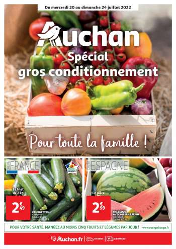 Catalogue Auchan - 20/07/2022 - 24/07/2022.