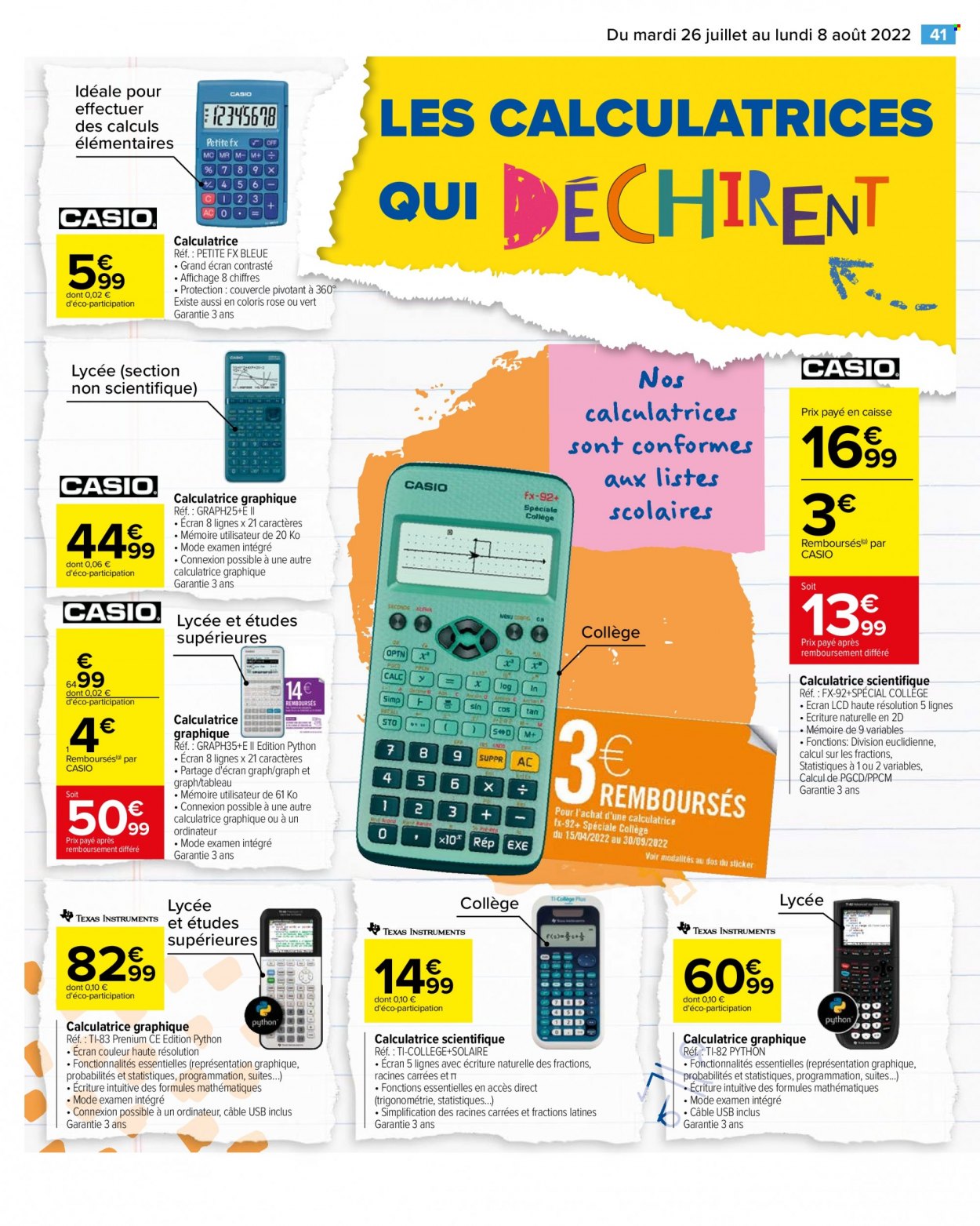 Catalogue Carrefour Hypermarchés - 26/07/2022 - 08/08/2022. Page 53