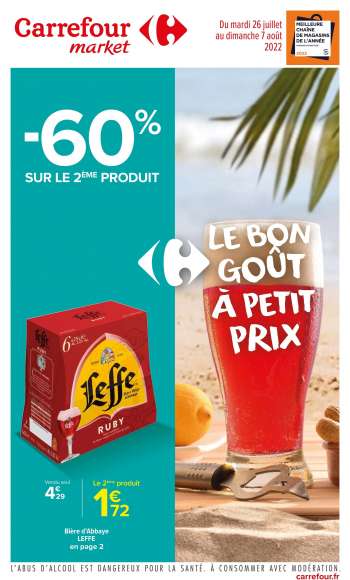 Catalogue Carrefour Market - 26/07/2022 - 07/08/2022.