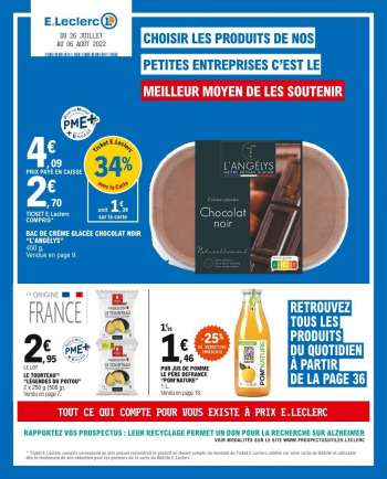 Catalogue E.Leclerc - 26/07/2022 - 06/08/2022.