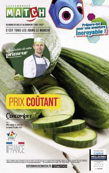 Catalogue Supermarché Match - 26/07/2022 - 07/08/2022.