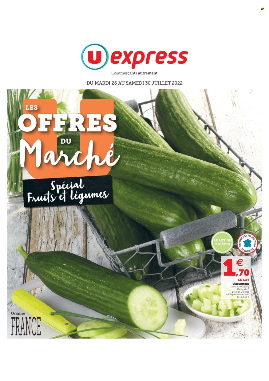 Catalogue U express - 26/07/2022 - 30/07/2022. Page 1