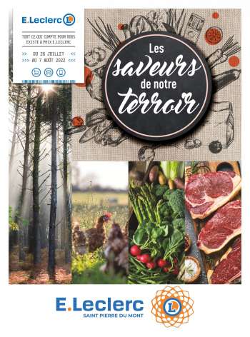 Catalogue E.Leclerc - 26/07/2022 - 07/08/2022.