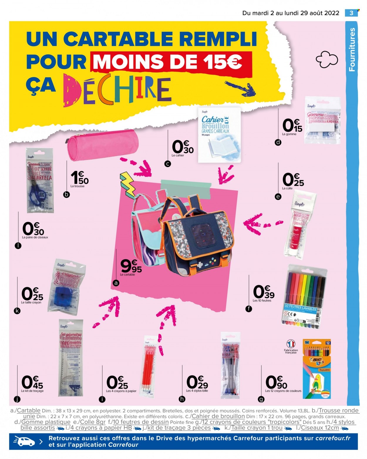 Catalogue Carrefour Hypermarchés - 02/08/2022 - 29/08/2022. Page 3
