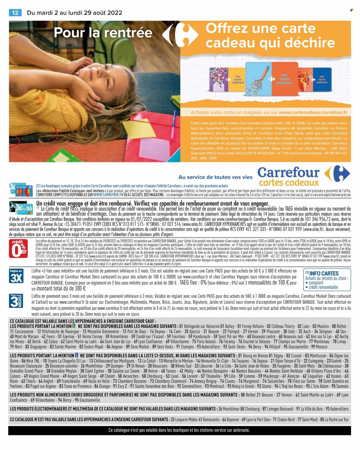 Catalogue Carrefour Hypermarchés - 02/08/2022 - 29/08/2022. Page 12