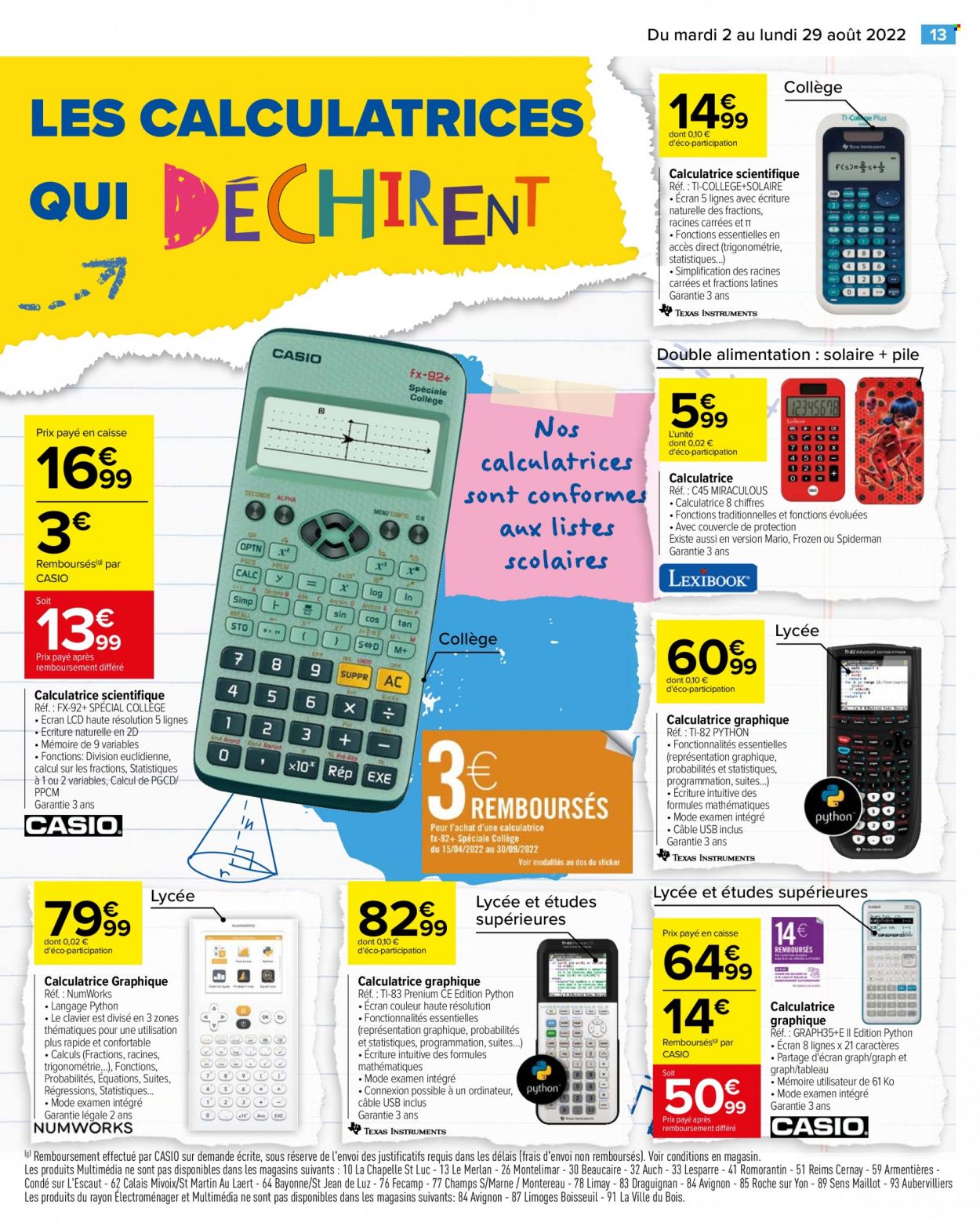 Catalogue Carrefour Hypermarchés - 02/08/2022 - 29/08/2022. Page 13