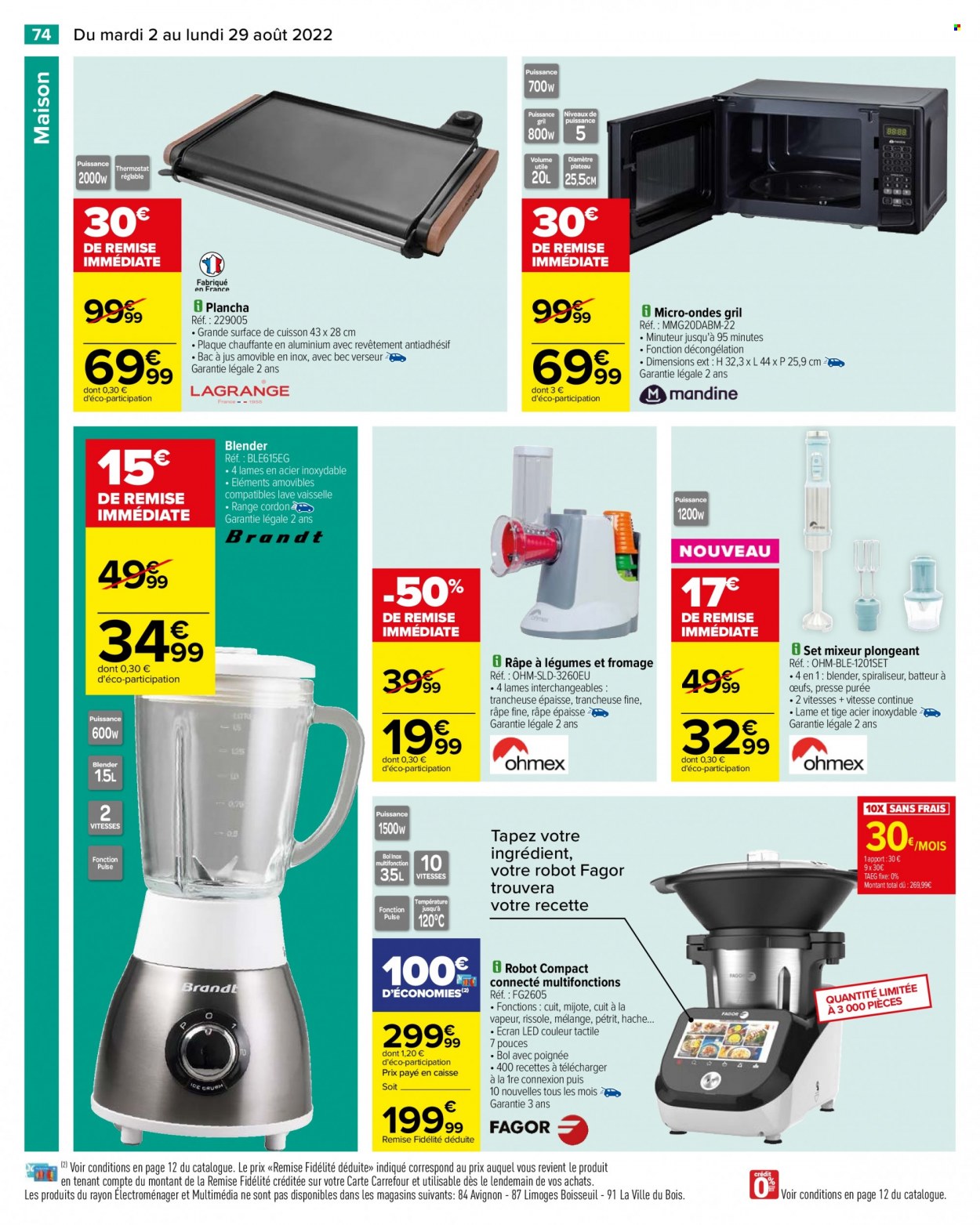 Catalogue Carrefour Hypermarchés - 02/08/2022 - 29/08/2022. Page 74