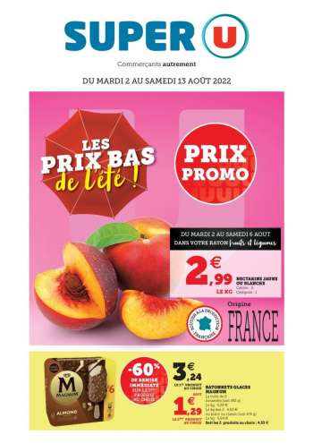 Catalogue SUPER U - 02/08/2022 - 13/08/2022.