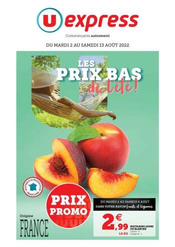 Catalogue U express - 02/08/2022 - 13/08/2022.