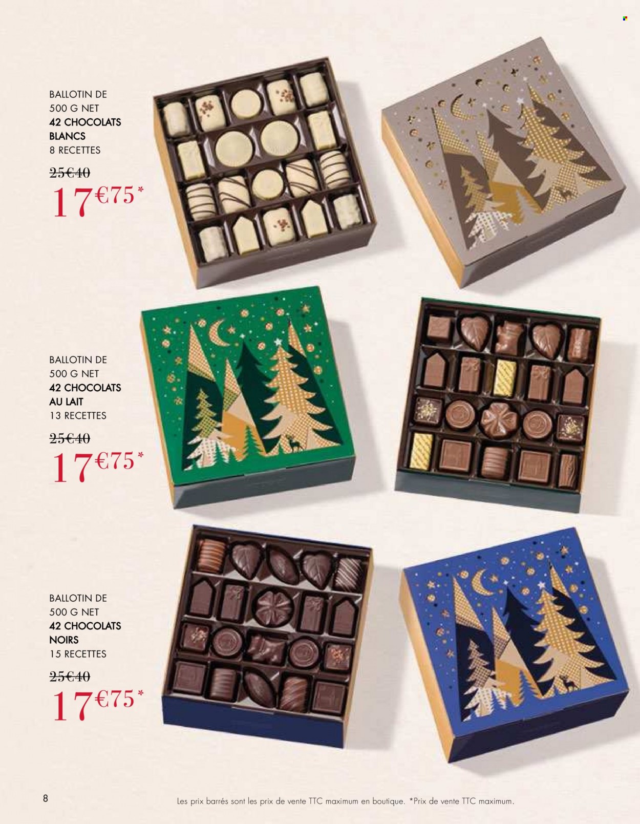 thumbnail - Catalogue Jeff de Bruges - 02/08/2022 - 25/12/2022 - Produits soldés - meringue, amaretti, biscuits, pralinés. Page 8.