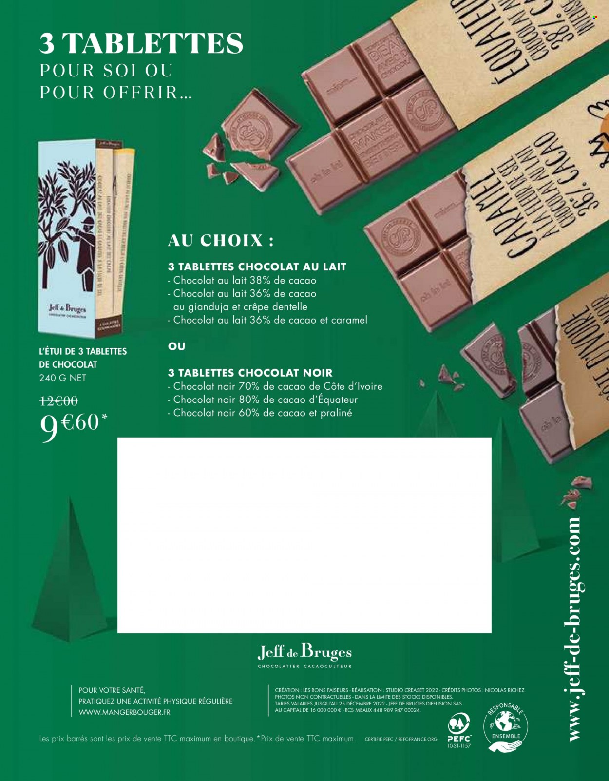 thumbnail - Catalogue Jeff de Bruges - 02/08/2022 - 25/12/2022 - Produits soldés - chocolat, chocolat noir, pralinés. Page 24.