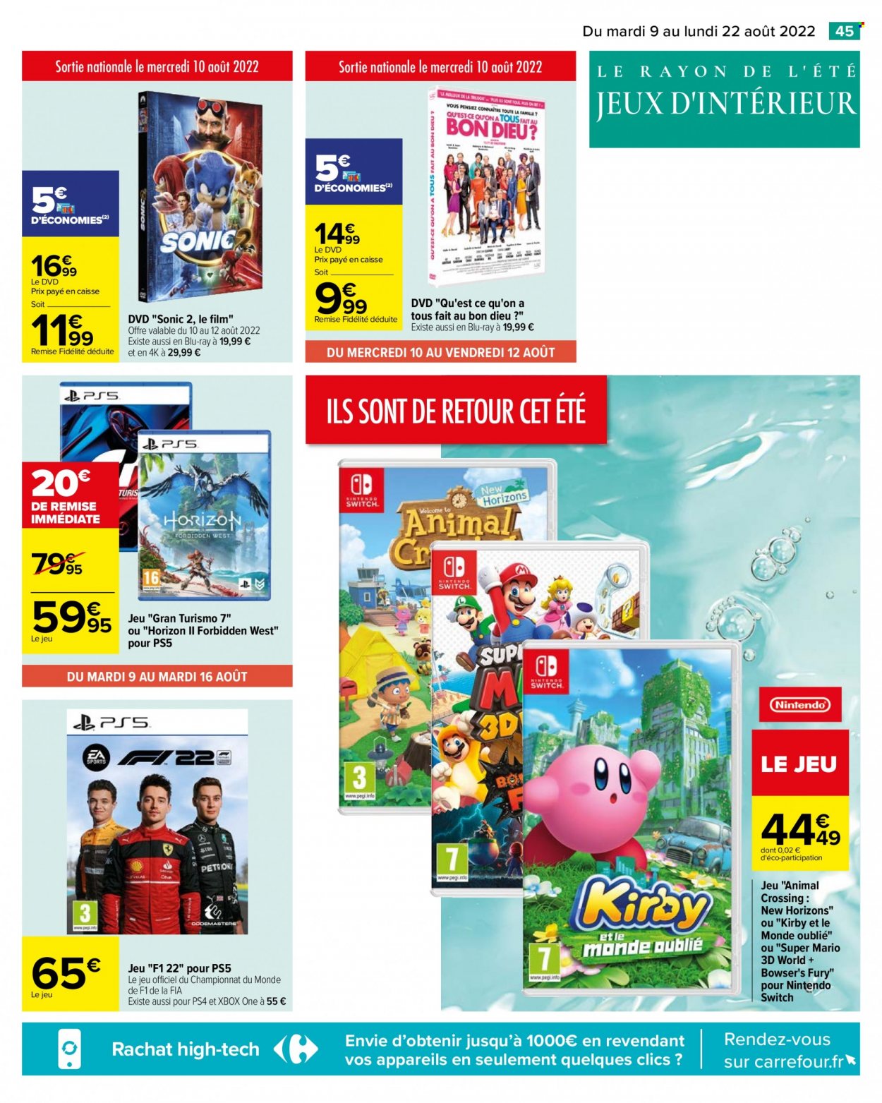 Catalogue Carrefour Hypermarchés - 09/08/2022 - 22/08/2022. Page 45