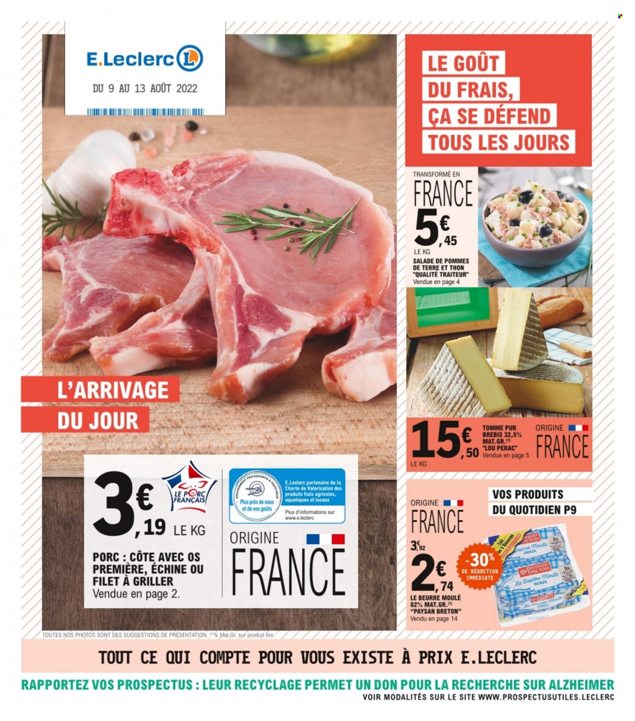 Catalogue E.Leclerc - 09/08/2022 - 13/08/2022. Page 1