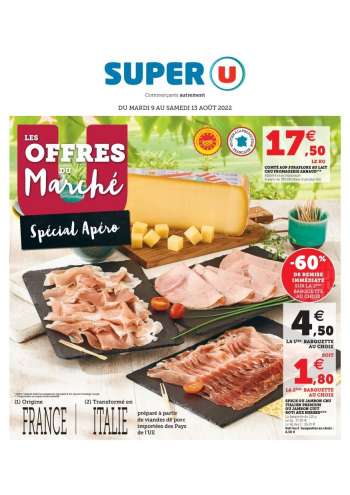 Catalogue SUPER U - 09/08/2022 - 13/08/2022.