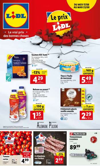 Catalogue Lidl - 17/08/2022 - 23/08/2022.