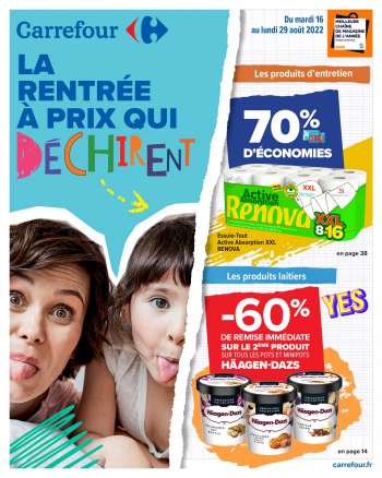 Catalogue Carrefour Hypermarchés - 16/08/2022 - 29/08/2022.