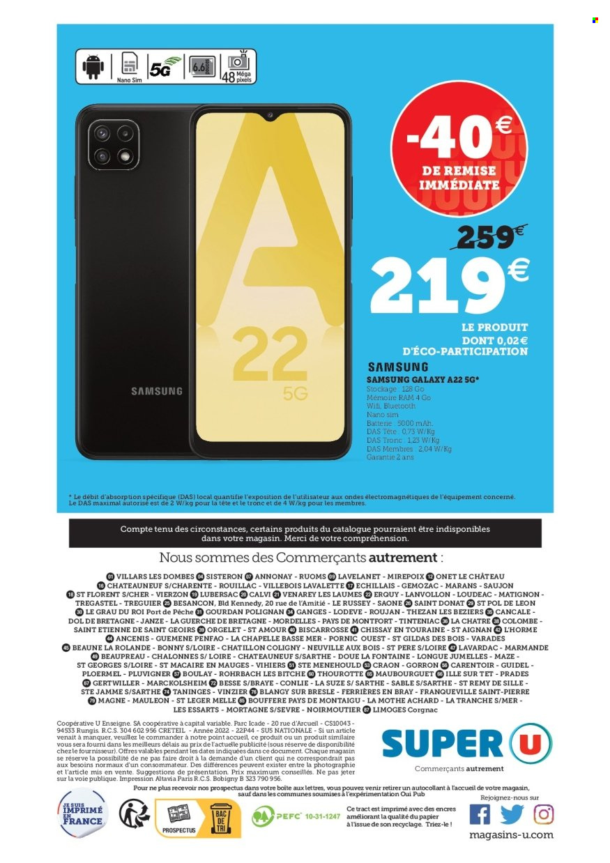 Catalogue SUPER U - 17/08/2022 - 03/09/2022. Page 20
