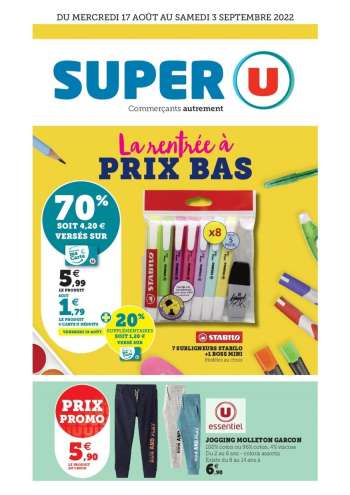 Catalogue SUPER U - 17/08/2022 - 03/09/2022.
