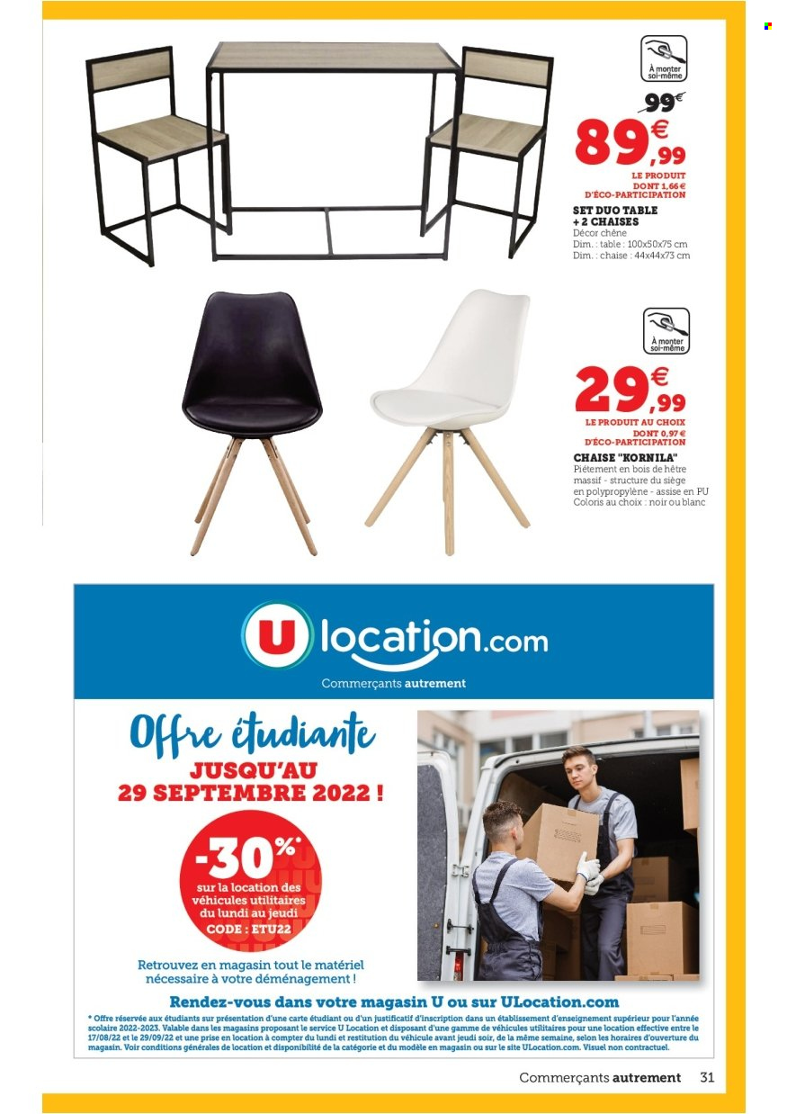 Catalogue SUPER U. Page 31