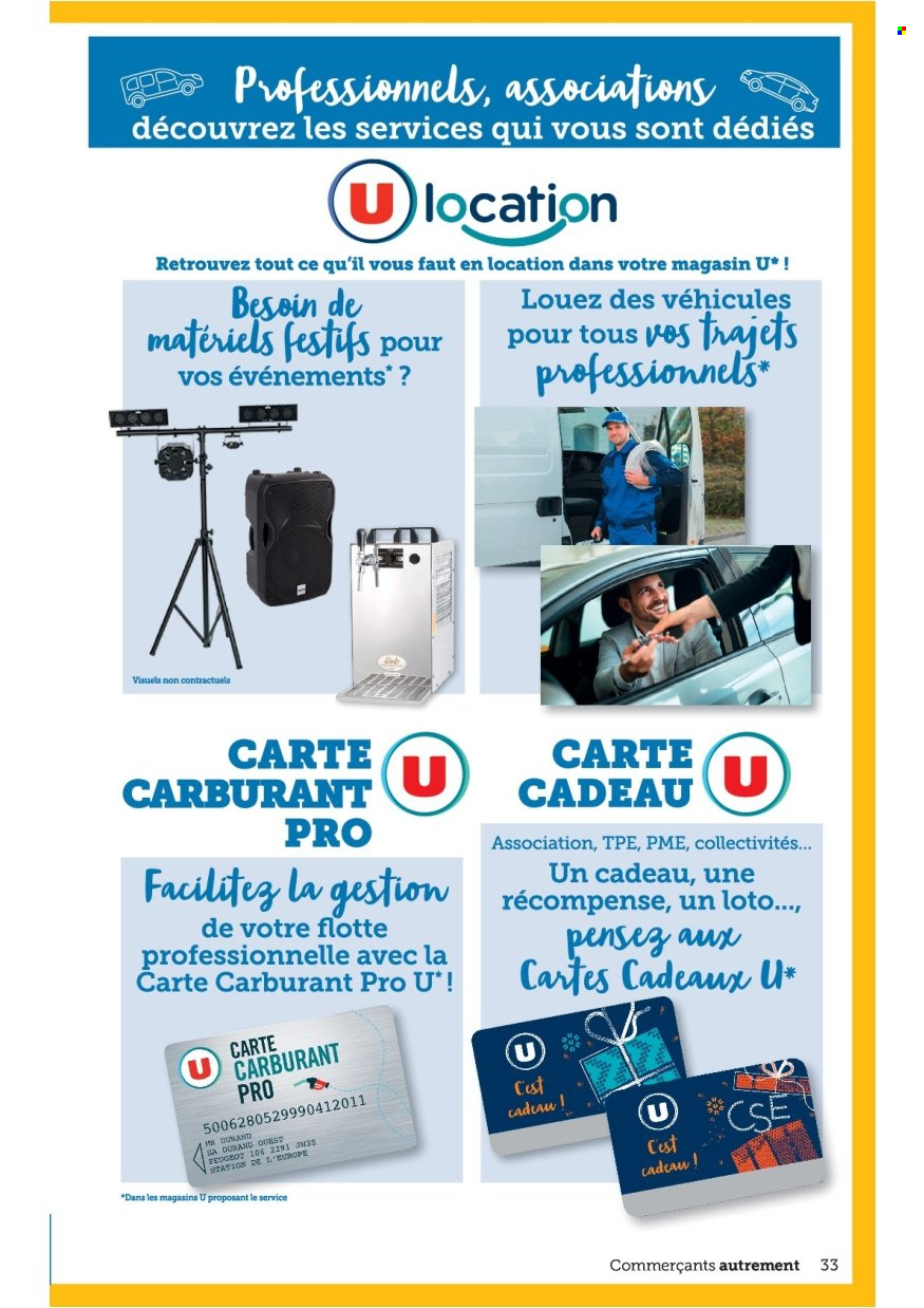 Catalogue SUPER U. Page 33