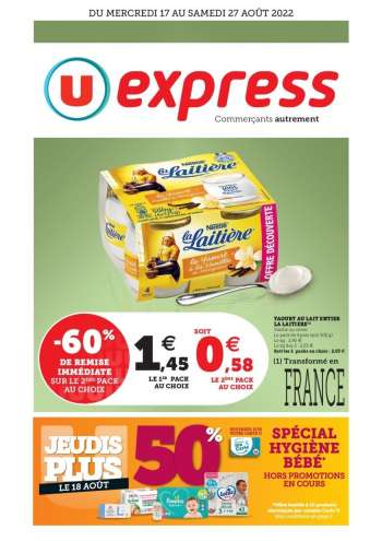 Catalogue U express - 17/08/2022 - 27/08/2022.