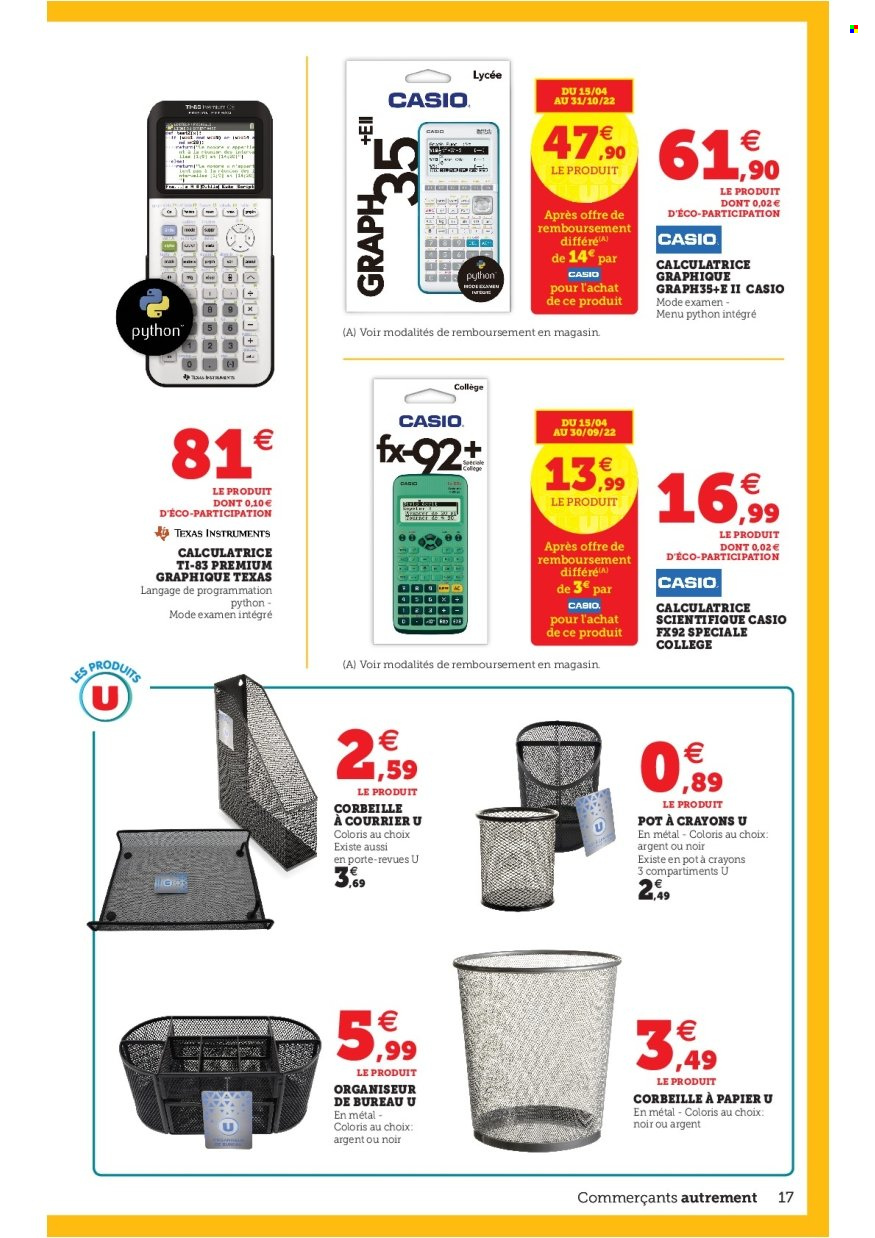 Catalogue SUPER U - 17/08/2022 - 03/09/2022. Page 17
